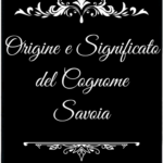Savoia – genealogia del cognome