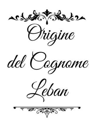 Leban - genealogia del cognome