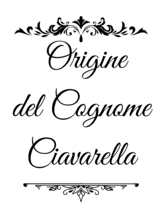 Ciavarella - genealogia del cognome