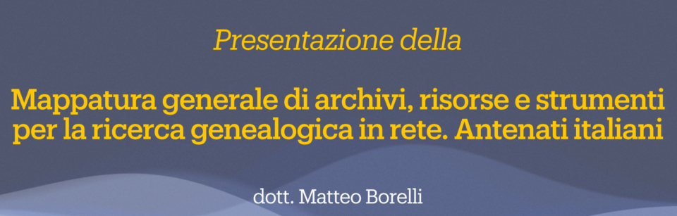 Mappatura Generale degli Archivi
